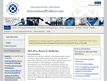 Tablet Screenshot of internationalprobono.com